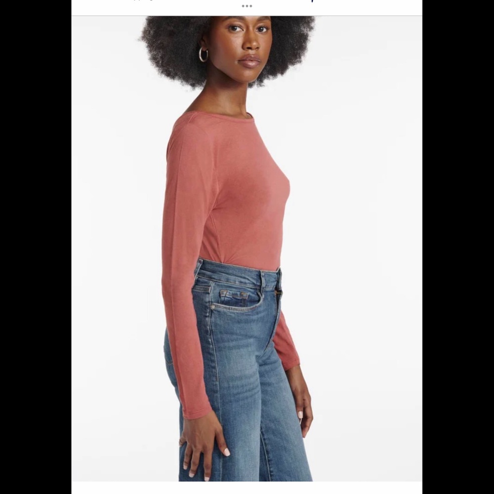 SPLENDID Kaia Long Sleeve Reversible Scoop Neck Tee “Penny” SZ S - Picture 1 of 3